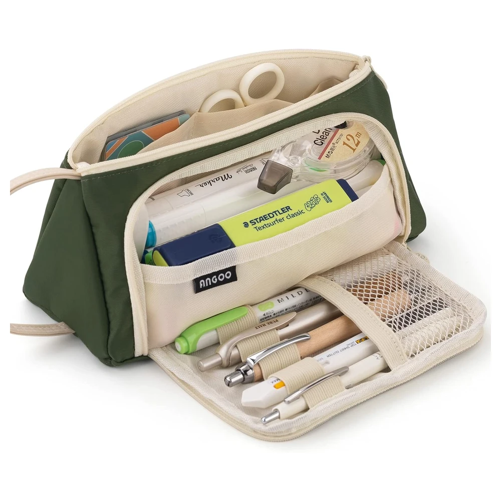 B09TQWPKJN_0.webp EASTHILL - ESTUCHE PARA LÁPICES DE GRAN CAPACIDAD ESCOLAR, OFICINA Y COLEGIAL PARA NIÑOS Y ADULTOS - VERDE