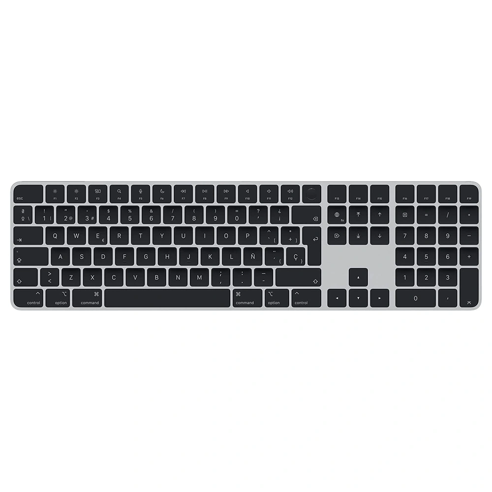 MAGIC KEYBOARD CON TOUCH ID Y TECLADO NUMÉRICO PARA MAC SILICON APPLE - TECLADO ESPAÑOL | NEGRO