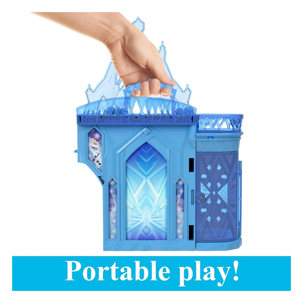 Disney Frozen By Mattel Toys, Elsa - Juego Apilable de Casa de Muñecas con Muñeca Pequeña Y 8 Piezas
