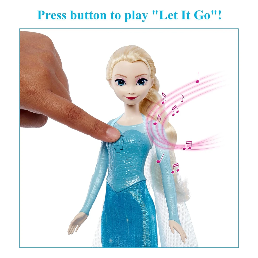 B0B2BTWQ4W_3.webp Disney Frozen By Mattel Disney Frozen Toys, Muñeca de Elsa Cantando con Ropa Exclusiva, Canta "Let It Go"