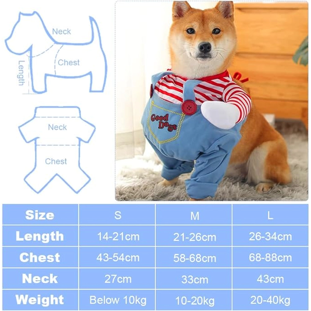 Disfraz Divertido de Cosplay de Perros Chucky - Talla L