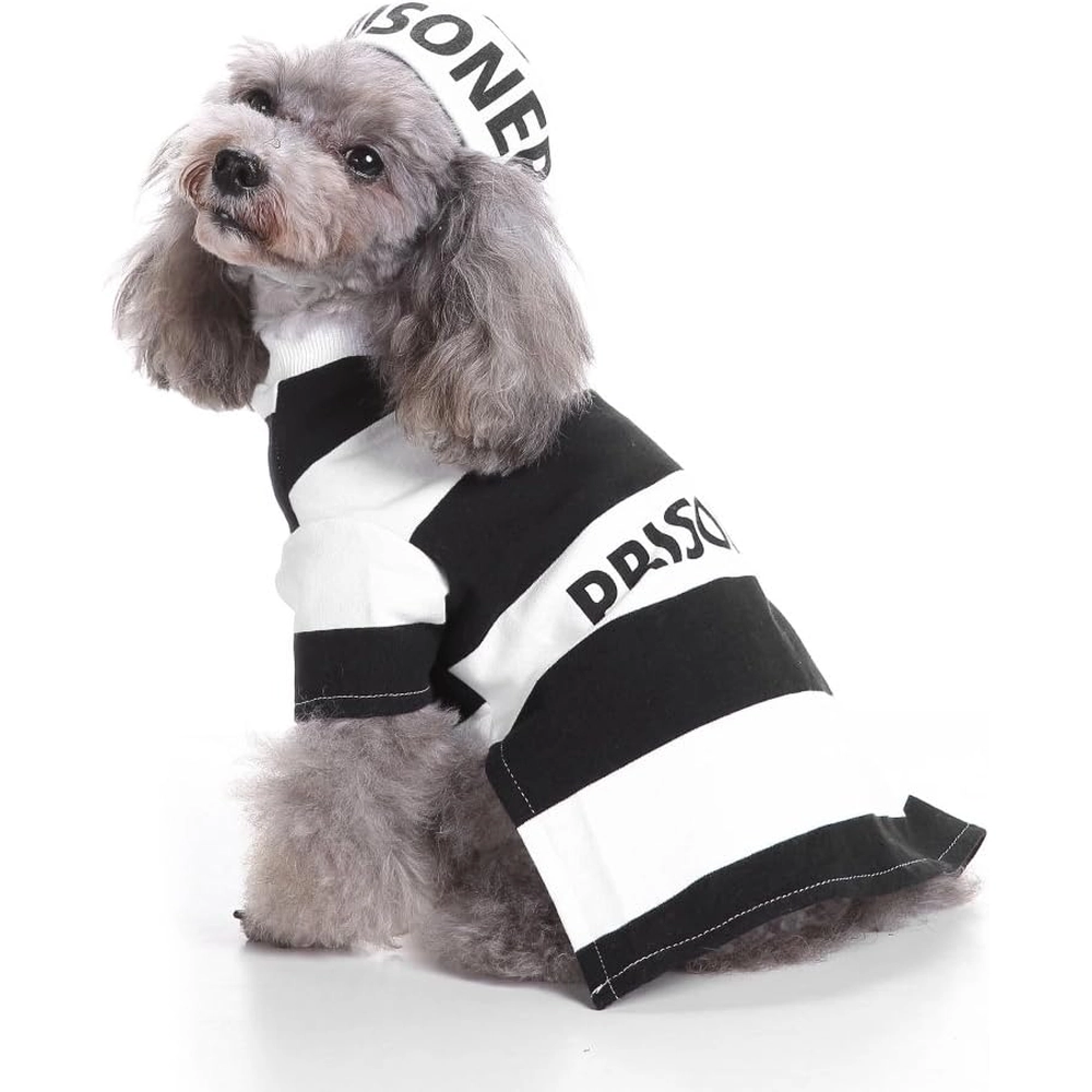 Disfraz de Perros Prisionero Con Sombrero Accesorios y Divertidos- Talla S