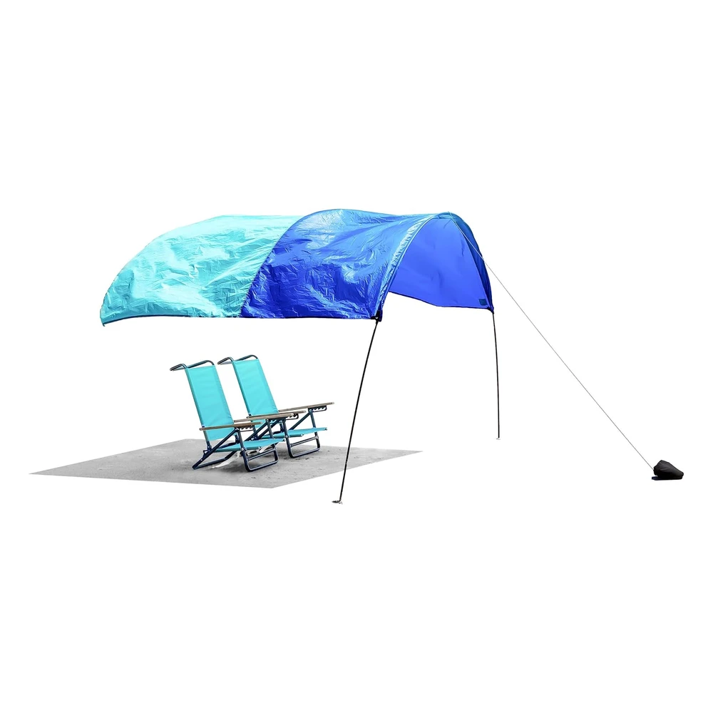 Shibumi Shade Mini, El Toldo de Playa Original Wind-Powered®, Proporciona 75 Pies de Sombra, Compacto Y Fácil de Transportar