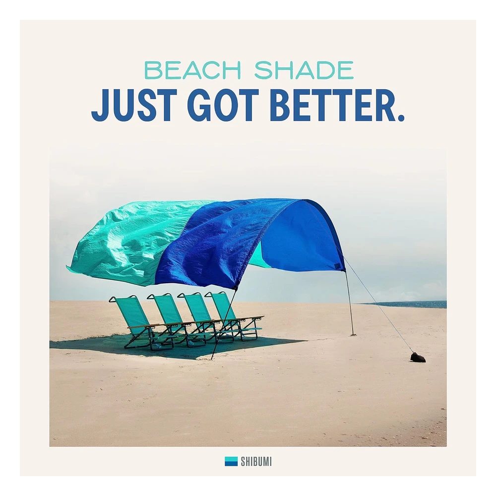 Shibumi Shade® - La Mejor Sombra de Playa Del Mundo. Diseñado Y Cosido En Estados Unidos. La Sombra de Playa Original con Viento.