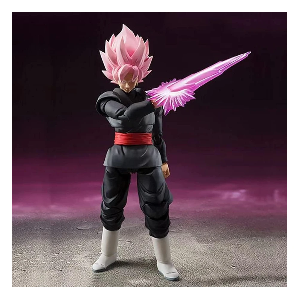 Lomibard Figura de Acción de Goku de 6", Juguetes de Dragon Bal de 6 Pulgadas, Bellamente En Caja con Múltiples Accesorios(Negro)