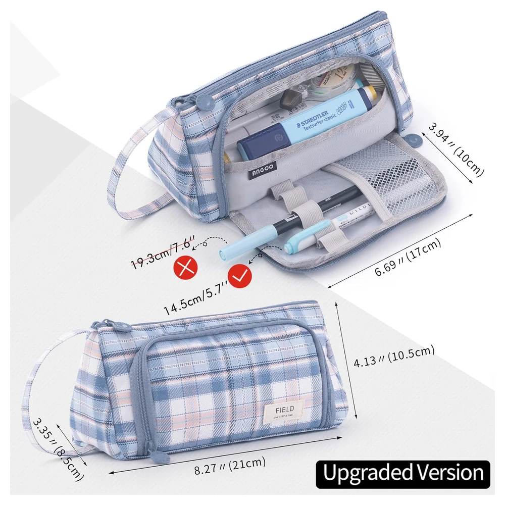 B0BDDS4W2R_2.webp EASTHILL - ESTUCHE PARA LÁPICES DE GRAN CAPACIDAD ESCOLAR, OFICINA Y COLEGIAL PARA NIÑOS Y ADULTOS - AZUL