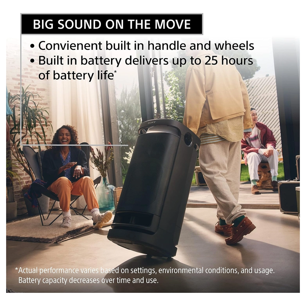ALTAVOZ SRS-XV900 X-SERIES INALÁMBRICO BLUETOOTH PORTÁTIL 25 HORAS SONY | NEGRO