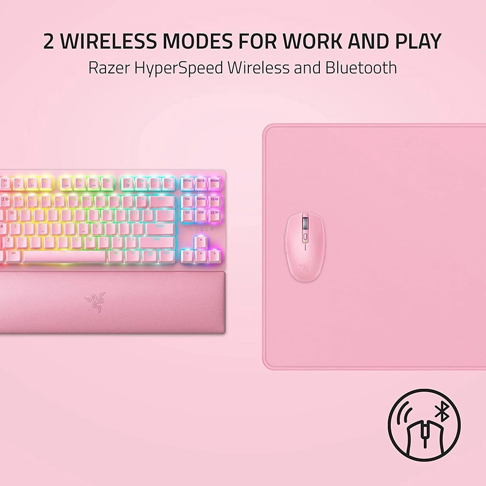 RAZER OROCHI V2 MOUSE INALÁMBRICO PARA JUEGOS RAZER | CUARZO ROSADO