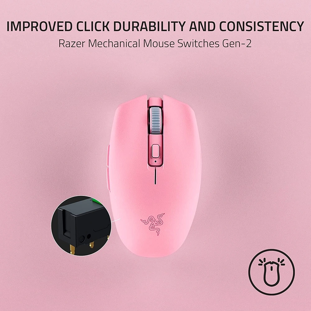 RAZER OROCHI V2 MOUSE INALÁMBRICO PARA JUEGOS RAZER | CUARZO ROSADO