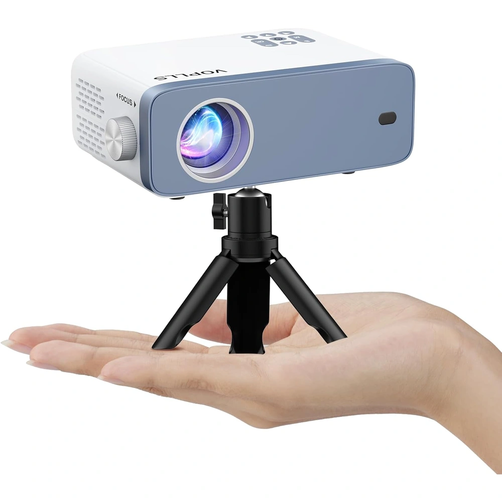 PROYECTOR MINI 1080P FULL HD PARA CINE EN CASA Y USO PORTÁTIL AL AIRE LIBRE, ZOOM 50%, COMPATIBLE CON HDMI / USB / AV