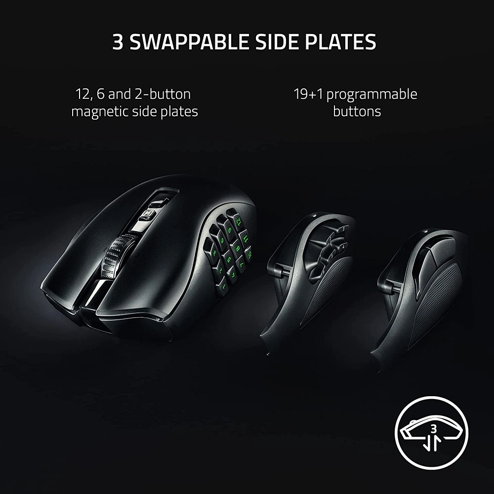 RAZER MOUSE INALÁMBRICO PARA JUEGOS NAGA V2 RAZER | NEGRO