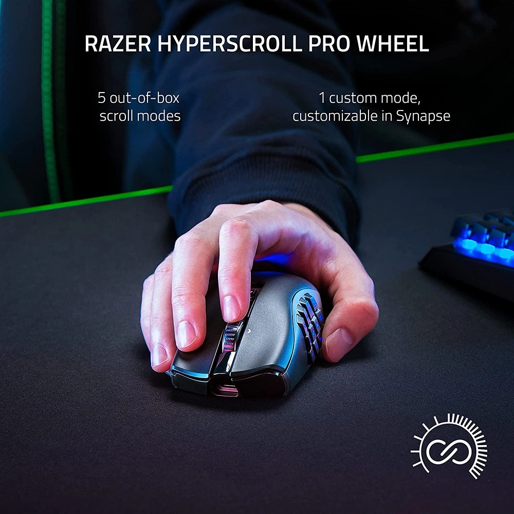 RAZER MOUSE INALÁMBRICO PARA JUEGOS NAGA V2 RAZER | NEGRO
