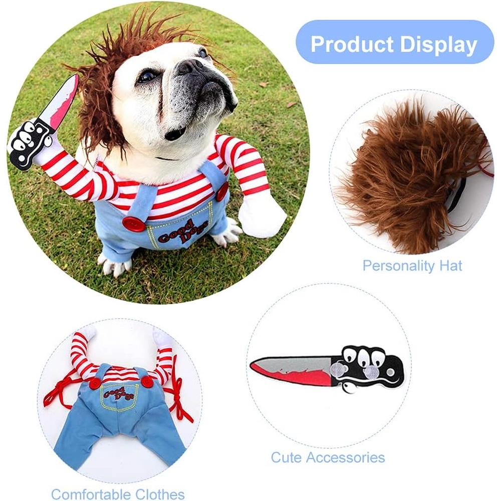 Disfraz Divertido de Cosplay de Perros Chucky - Talla S