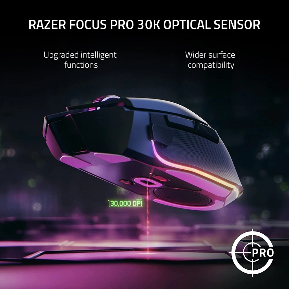 B0BHFDVLF8-5.webp RAZER BASILISK V3 PRO MOUSE INALÁMBRICO PARA JUEGOS PERSONALIZABLE RAZER | BLANCO