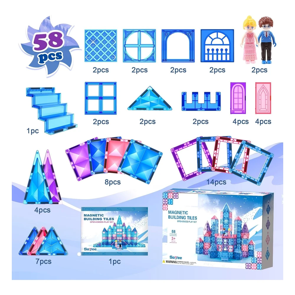 Azulejos Magnéticos de Diamante Para Niñas de 6 a 7 Años, 6 a 8, 3 a 5 Años, Juguetes de Frozen Para Niñas