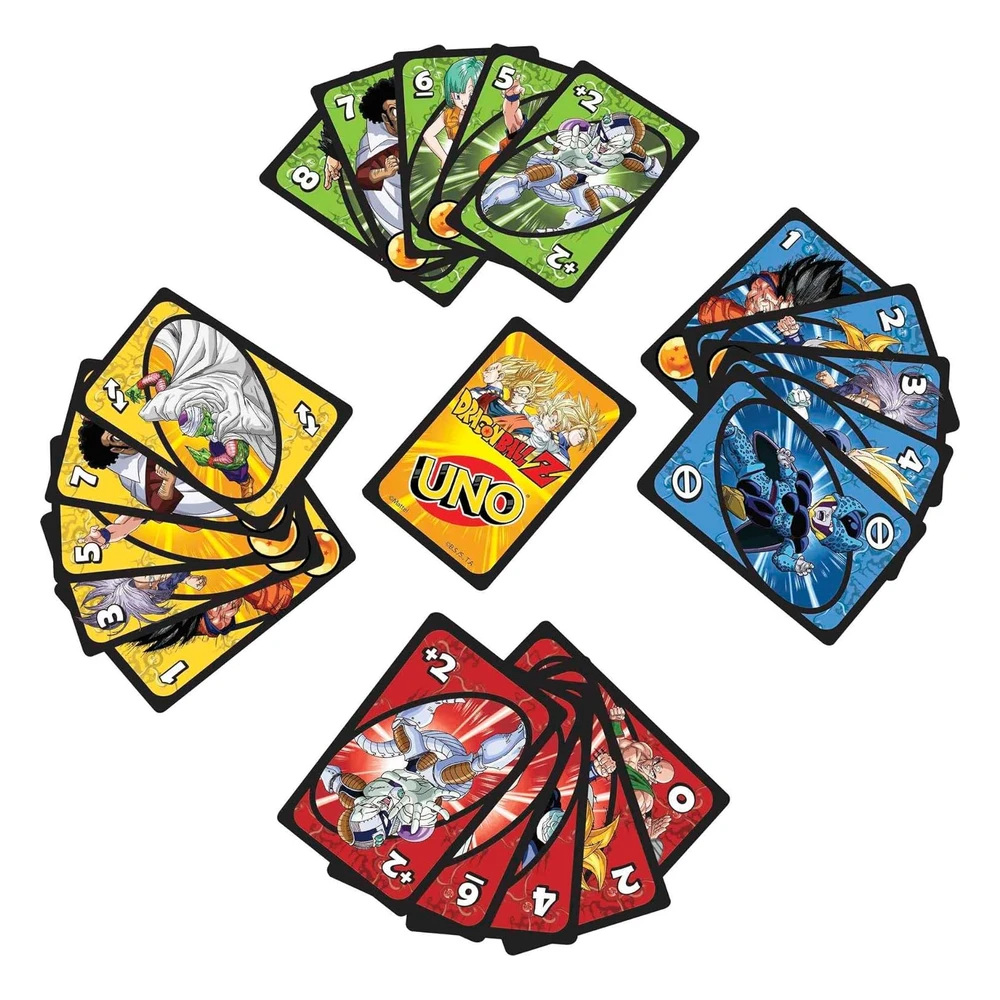 B0BQGZBPYF_2.webp Mattel Games Uno - Juego de Cartas Dragon Ball Z Para Noche Familiar con Gráficos Temáticos Para 2 a 10 Jugadores