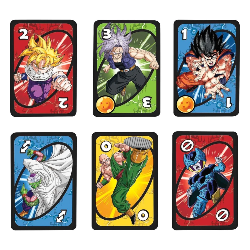 B0BQGZBPYF_3.webp Mattel Games Uno - Juego de Cartas Dragon Ball Z Para Noche Familiar con Gráficos Temáticos Para 2 a 10 Jugadores
