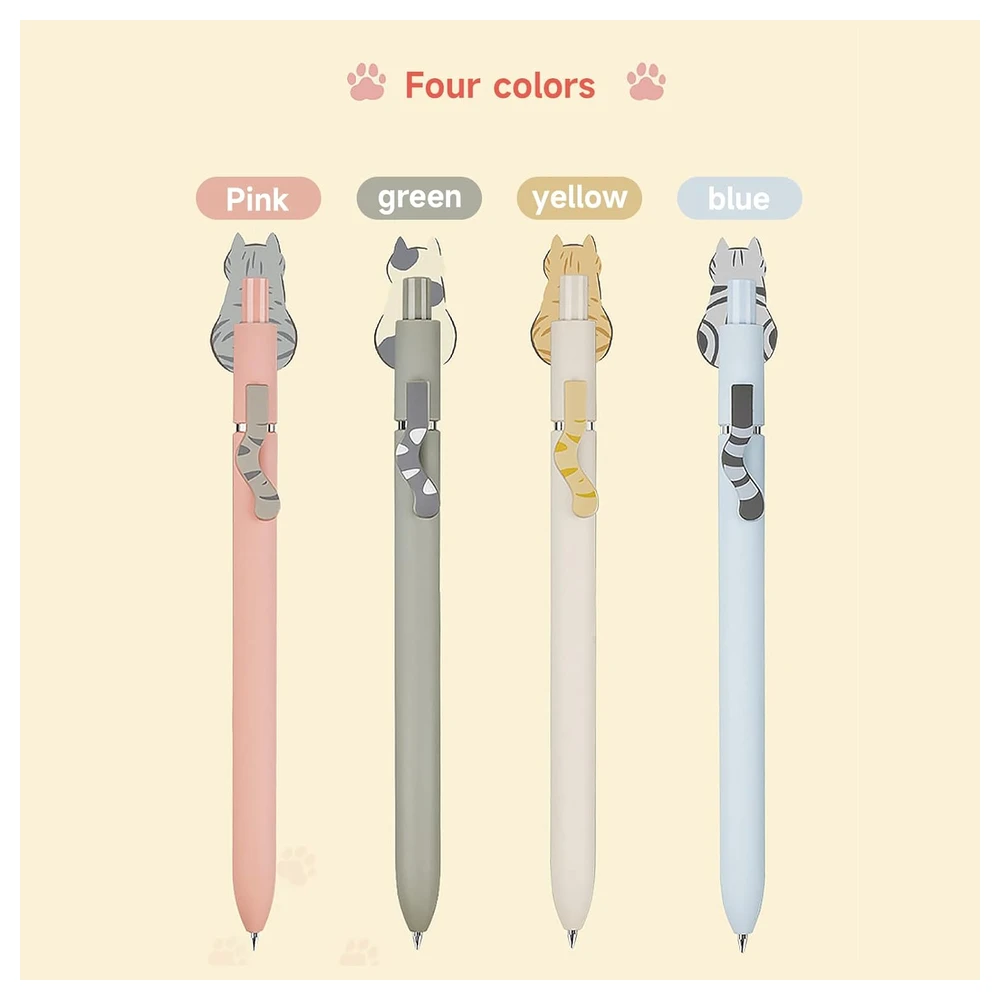 B0BRFT21L7_1.webp UIXJODO BOLÍGRAFOS DE GATO, 4 BOLÍGRAFOS KAWAII, BOLÍGRAFOS DE TINTA NEGRA
