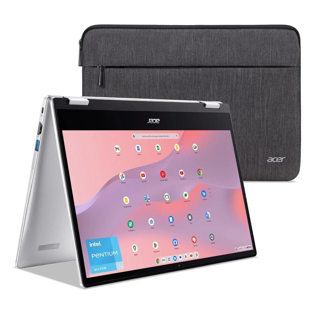 Laptop ACER Chromebook Spin 314 Intel Pentium Silver N6000Táctil HD 14" 8Gb RAM Lpddr4x128Gb eMMC