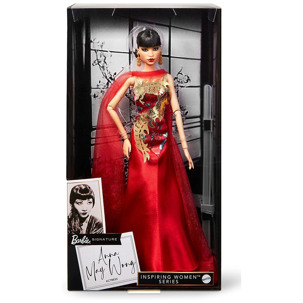 B0BSMWMM1D-6.webp Barbie anna may wong para Barbie inspiring women collector series Barbie signature vestido rojo
