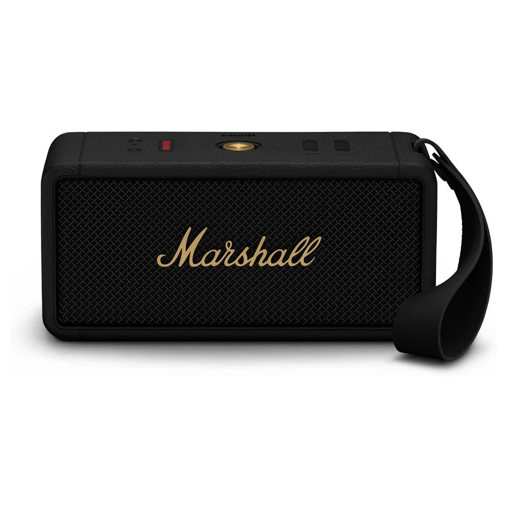 ALTAVOZ BLUETOOTH PORTÁTIL MARSHALL MIDDLETON | NEGRO Y LATÓN