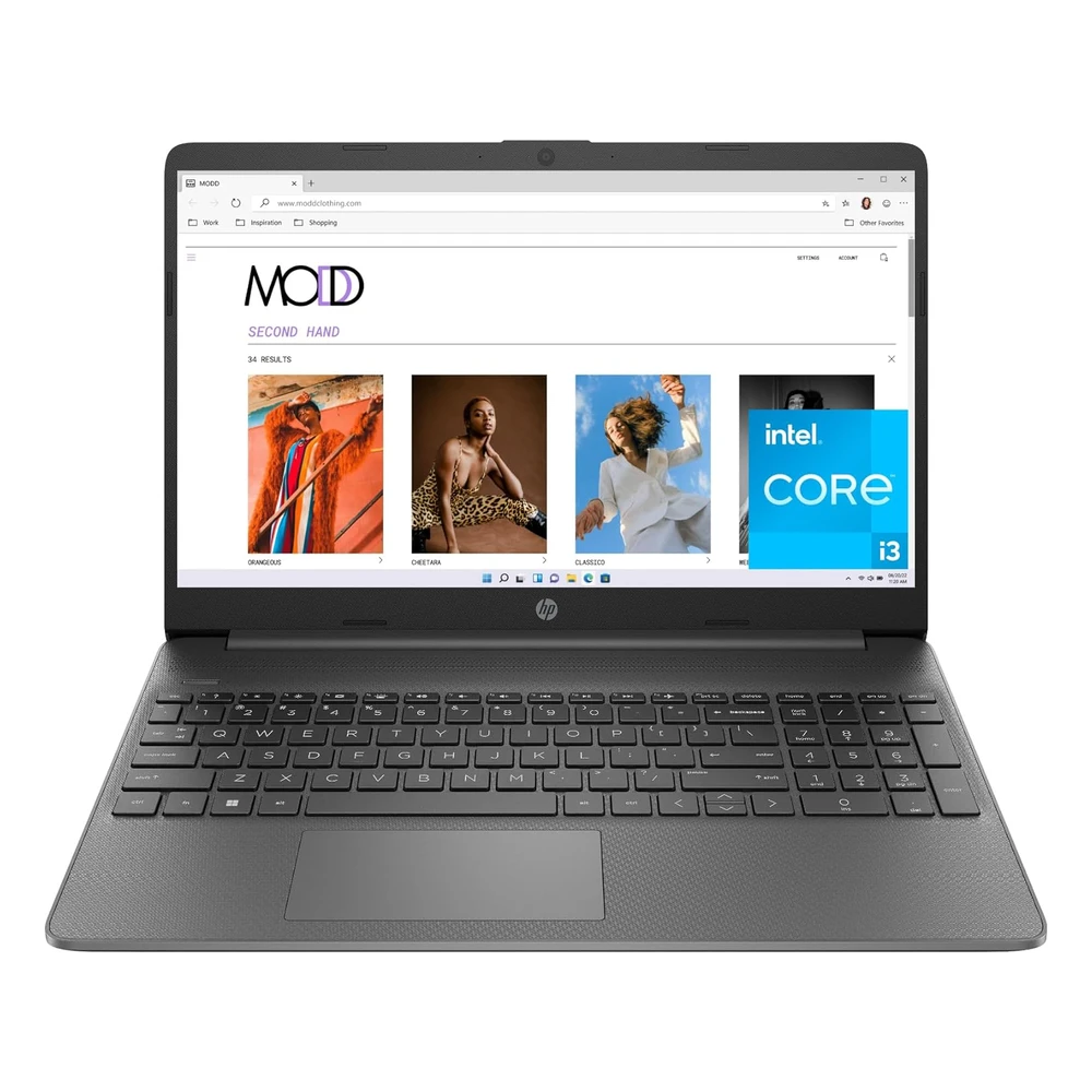 LAPTOP 15" HP PORTÁTIL PANTALLA FHD INTEL CORE I3-1215U 8GB RAM SSD 128GB GRÁFICOS INTEL UHD 2023 - TECLADO INGLÉS