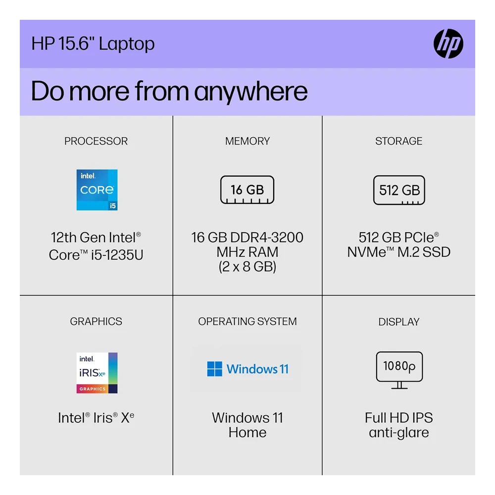 B0BVGHGBPH_3.webp LAPTOP 15.6" 15 DY5399NR HP PORTÁTIL FHD INTEL CORE I5 12VA GEN 16GB RAM SSD 512GB 2023 | PLATA - TECLADO INGLÉS