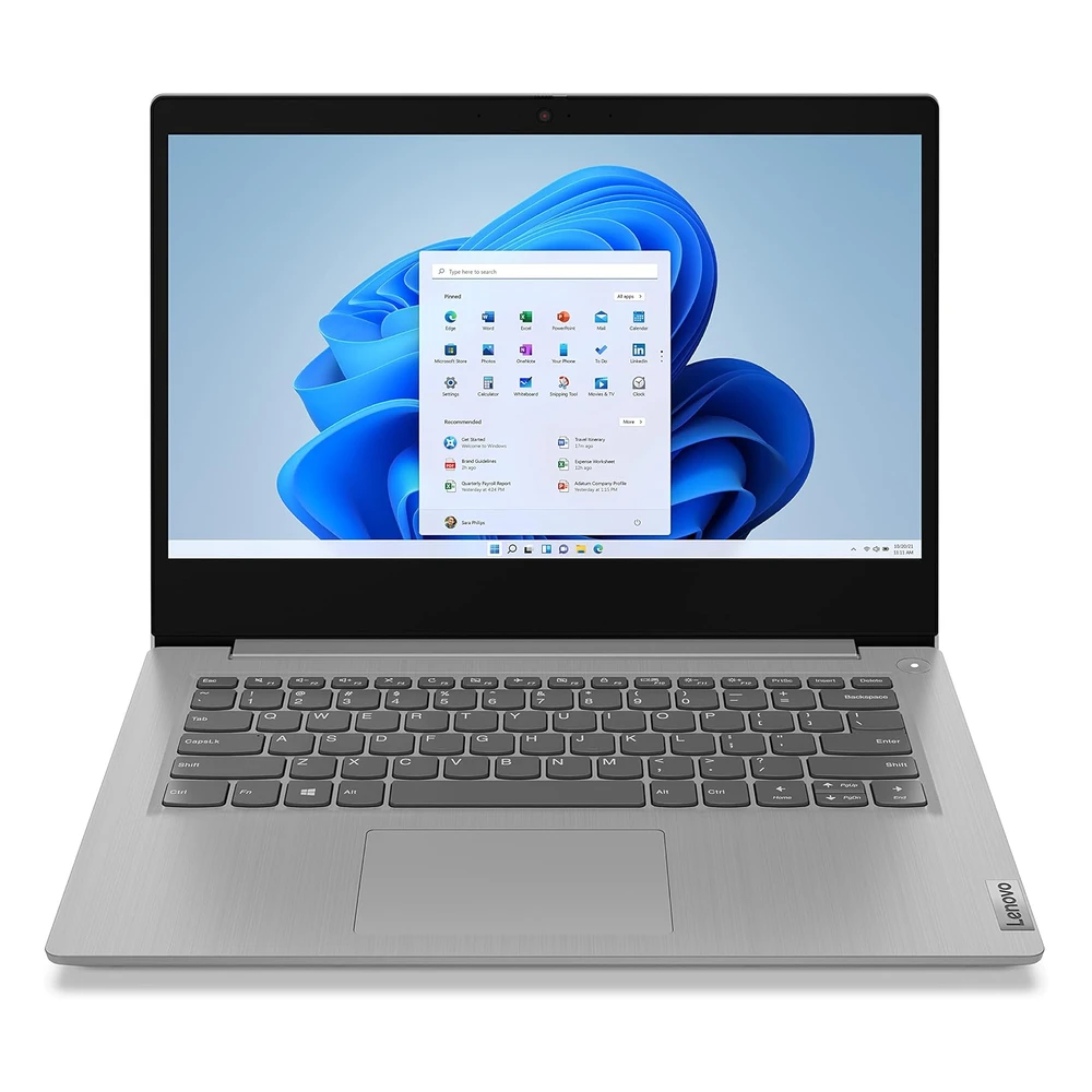 LAPTOP IDEAPAD 3 2023 LENOVO 14" FHD 8GB RAM ALMACENAMIENTO 128GB INTEL CORE I3 1115G | GRIS PLATINO - TECLADO INGLÉS