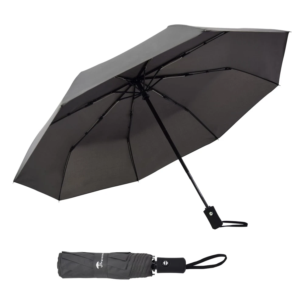 Sombrilla de Viaje Resistente Al Viento, Automático, Ligero, Irrompible, de Gran Eficiencia, de Sy Compact