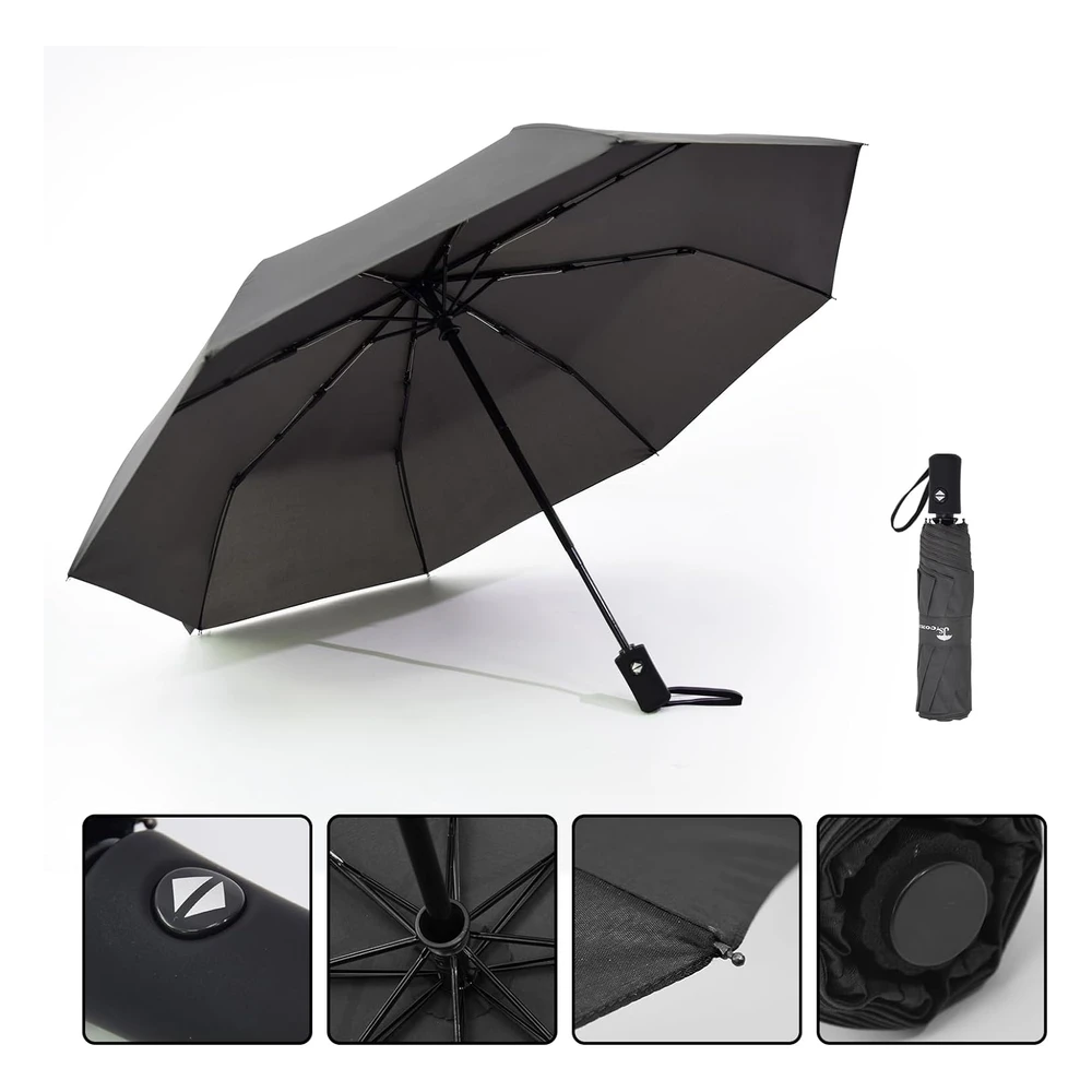 Sombrilla de Viaje Resistente Al Viento, Automático, Ligero, Irrompible, de Gran Eficiencia, de Sy Compact