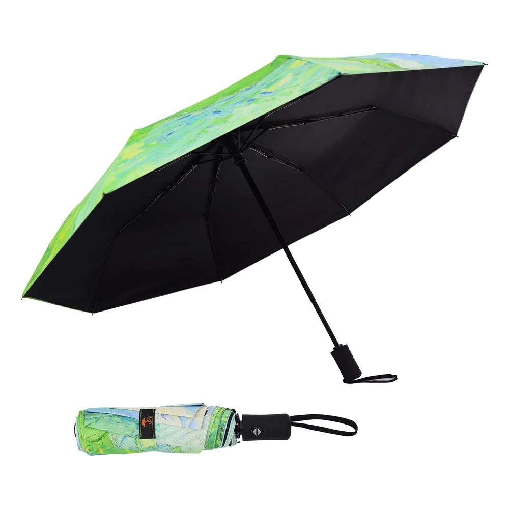 Sombrilla de Viaje Resistente Al Viento, Automático, Ligero, Irrompible, de Gran Eficiencia, de Sy Compact
