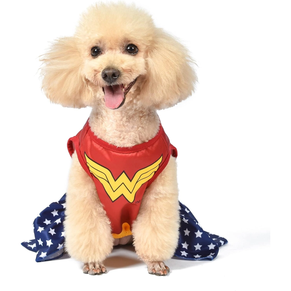 B0BYCDHWZ7.webp Dc Comics Disfraz de Perros de La Mujer Maravilla - Talla S