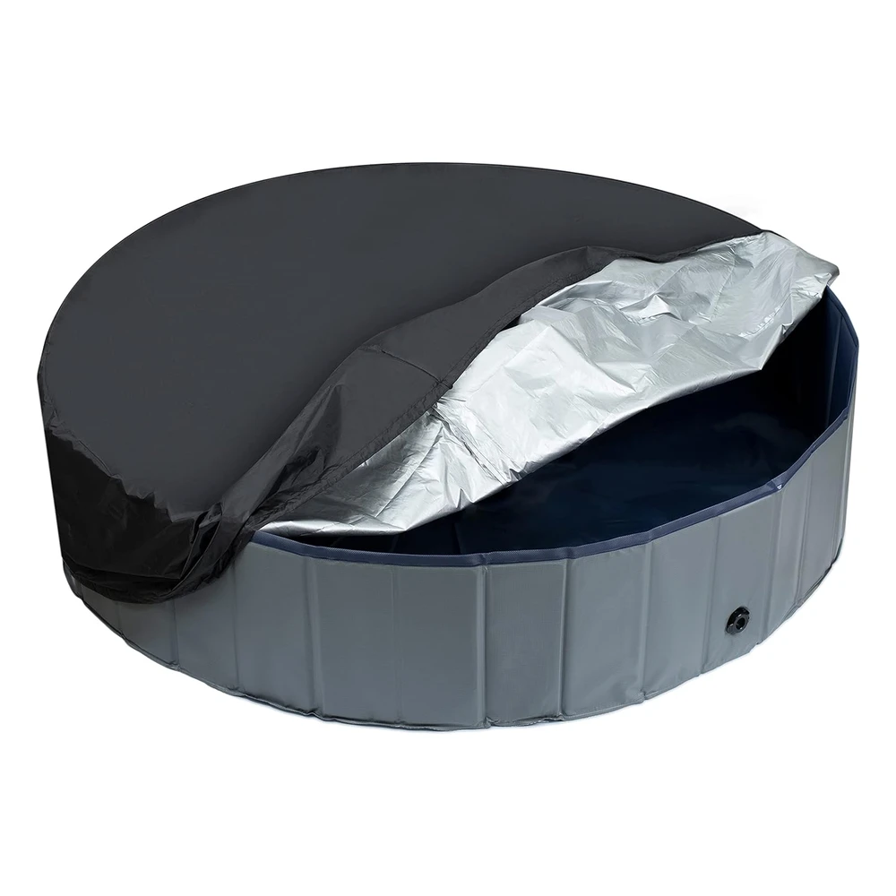 B0C23XKXSX.webp Niubya Cubierta Redonda Para Piscina Para Mascotas, Impermeable, a Prueba de Polvo Y Lavable, con Diseño de Cordón
