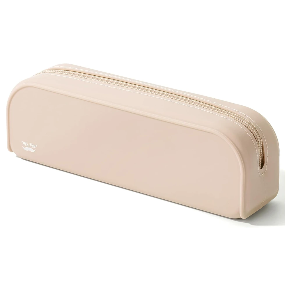 MR. PEN - ESTUCHE PEQUEÑO DE SILICONA PARA LÁPICES - BEIGE