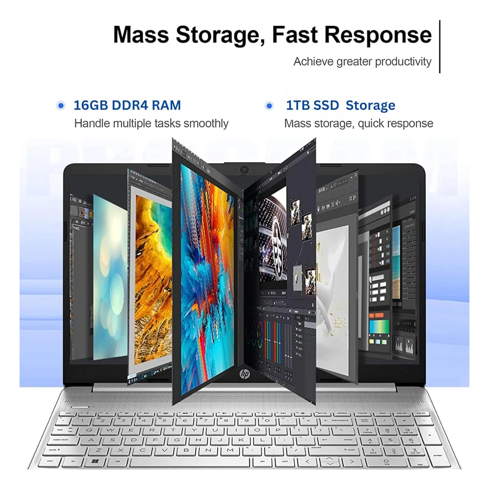 B0C4G4L53W_3.webp LAPTOP PAVILION 15 HP HD 15.6" 16GB RAM SSD 1TB CORE I3 11VA HASTA 4.1GHZ | PLATEADO - TECLADO INGLÉS