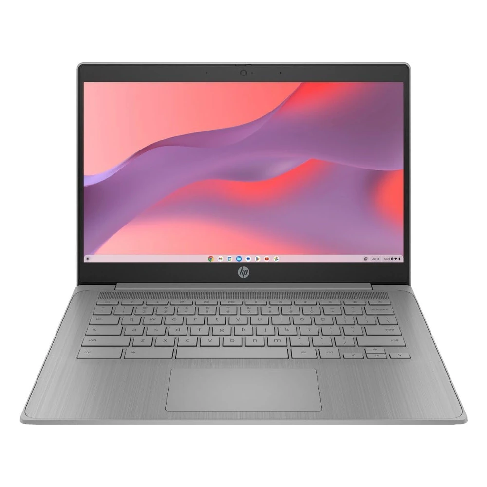 LAPTOP CHROMEBOOK 14 HP 2023 INTEL CELERON N4120 4GB RAM 64GB EMMC | GRIS MODERNO - TECLADO INGLÉS