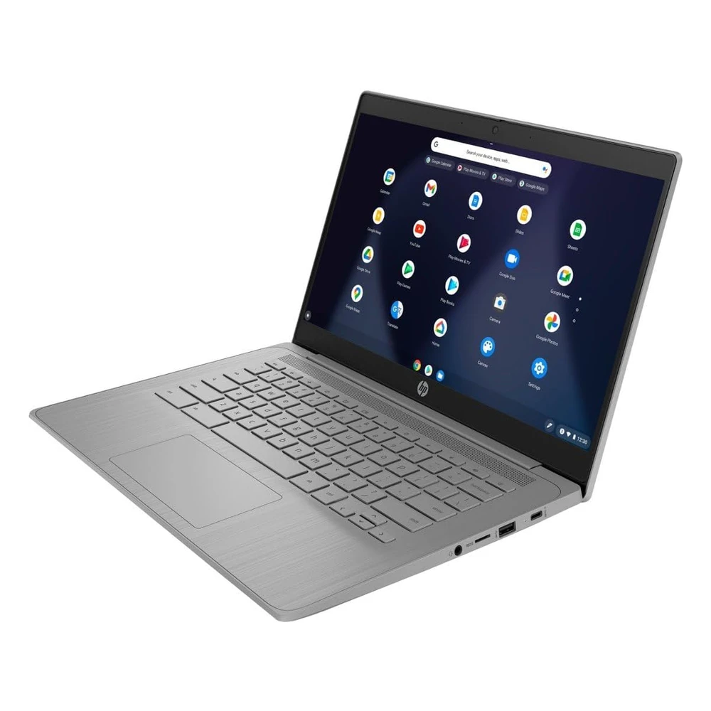 LAPTOP CHROMEBOOK 14 HP 2023 INTEL CELERON N4120 4GB RAM 64GB EMMC | GRIS MODERNO - TECLADO INGLÉS