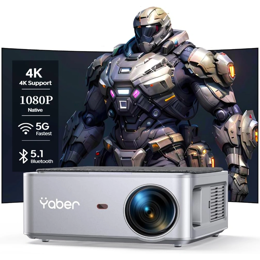 PROYECTOR BLUETOOTH WIFI 5G NATIVE PANTALLA DE 350 PULGADAS | 350" / 889 CM