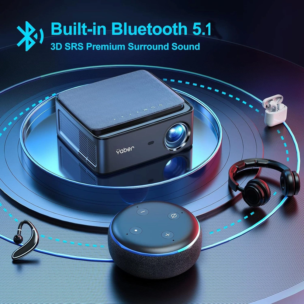 PROYECTOR BLUETOOTH WIFI 5G NATIVE PANTALLA DE 350 PULGADAS | 350" / 889 CM