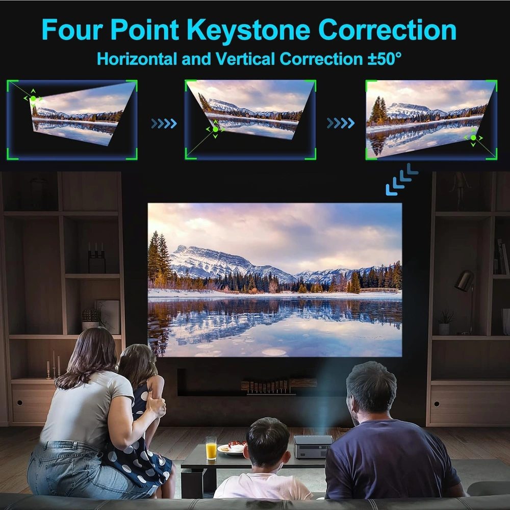 PROYECTOR BLUETOOTH WIFI 5G NATIVE PANTALLA DE 350 PULGADAS | 350" / 889 CM