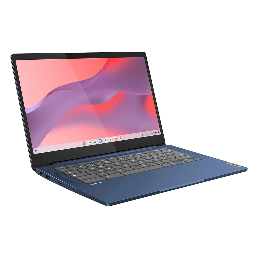 LAPTOP 14" CHROMEBOOK LENOVO FHD MEDIATEK KOMPANIO 520 4GB RAM 64GB EMMC - TECLADO INGLÉS | AZUL
