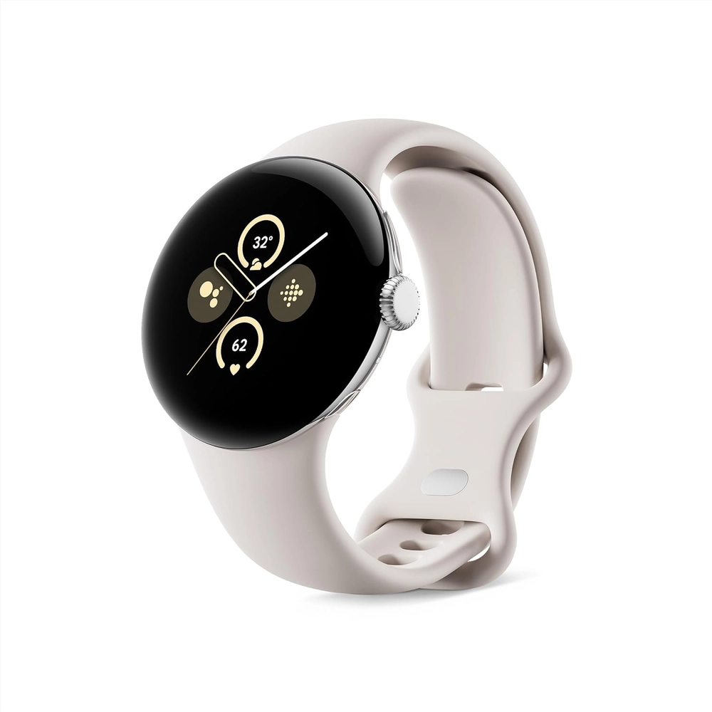 RELOJ GOOGLE PIXEL WATCH 2 4G LTE | PLATA PULIDA + PORCELANA