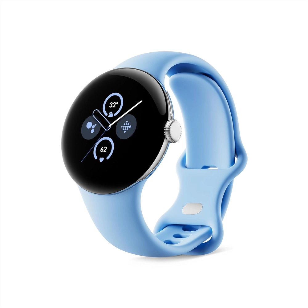 RELOJ GOOGLE PIXEL WATCH 2 4G LTE | PLATEADO PULIDO + CELESTE