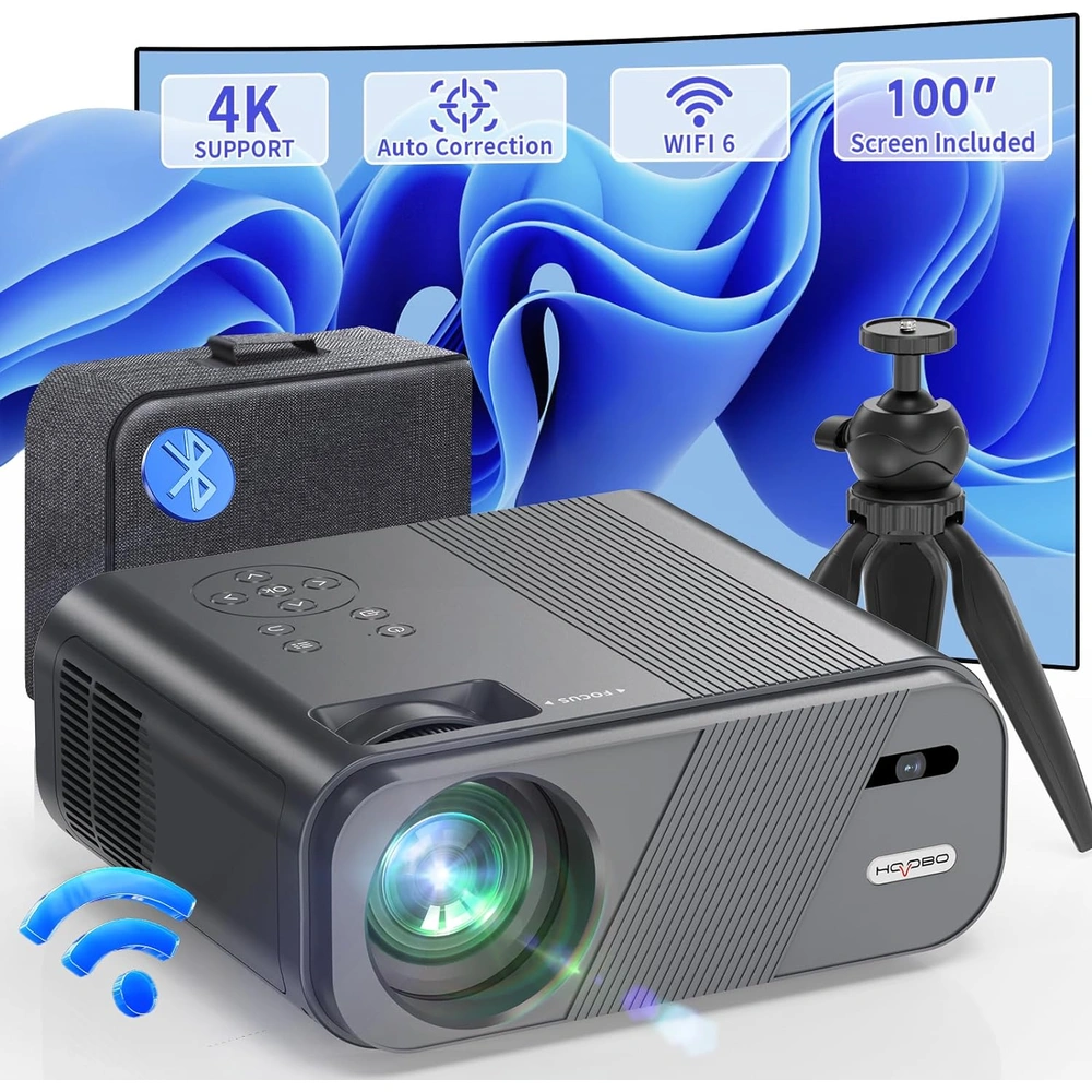 PROYECTOR WIFI BLUETOOTH 600 ANSI 18000L 1080P 4K PANTALLA DE 450 PULGADAS | 450" / 1143 CM