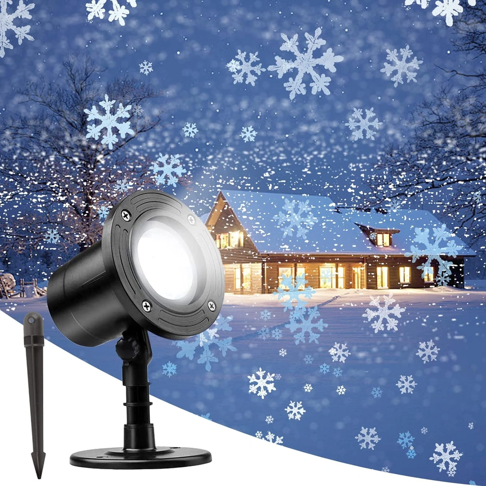 PROYECTOR DE COPO DE NIEVE DE NAVIDAD LUCES LED
