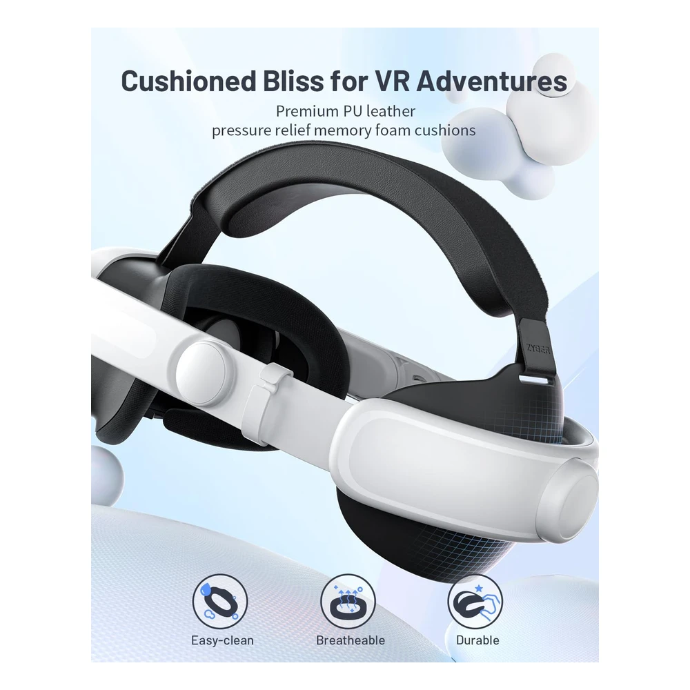 CORREA PARA LA CABEZA REEMPLAZO META QUEST 3 ZYBERVR | PARA AURICULARES