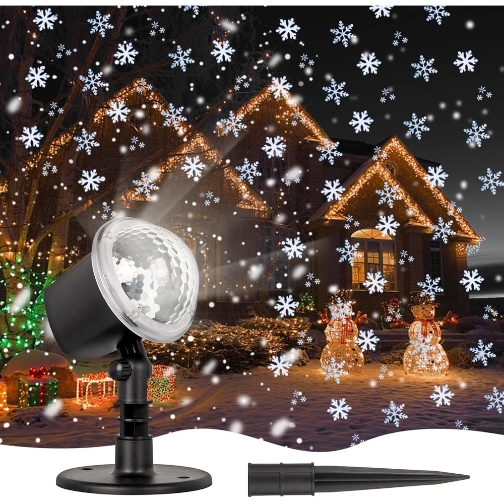 B0CJTWM637.webp PROYECTO DE LUCES DE NAVIDAD COPOS DE NIEVE PARA EXTERIORES E INTERIORES