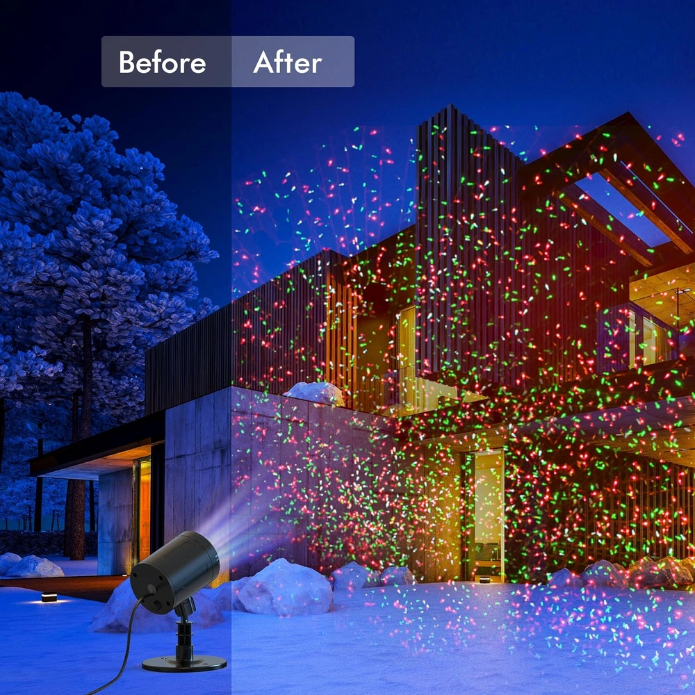 PROYECTOR DE LUCES DE NAVIDAD LUCES LED DECORACIONES DE NAVIDAD