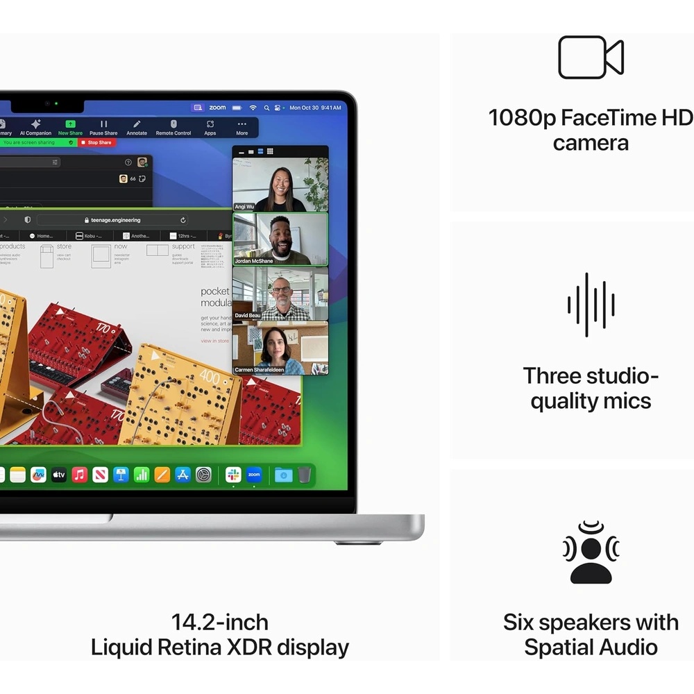 Apple Macbook Pro 14,2" Chip M3 2023 8GB RAM 1TB SSD | Plata