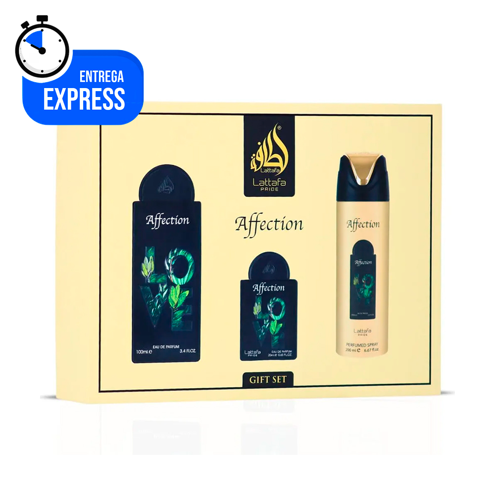 SET DE PERFUME LATTAFA PRIDE AFFECTION 3 PZS EDP UNISEX